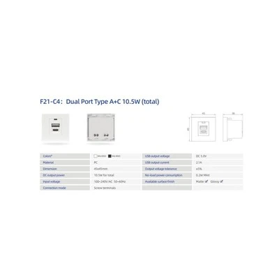 USB A USB C 전원 모듈